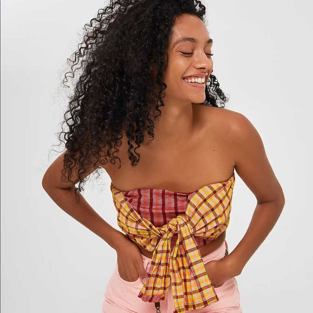 NWT free people salty waters bandeau M
